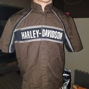Harley Davidson Mens Button Up Shirt
